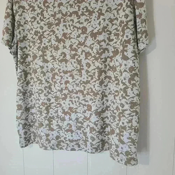 Michael Kors Blue Brown Printed Polo Performance Size XL - Picture 7 of 7